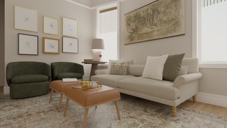Modern, Bohemian Living Room by Havenly Interior Designer Kayla