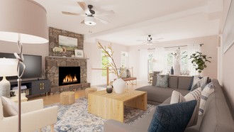 Glam, Transitional Living Room by Havenly Interior Designer Victoria