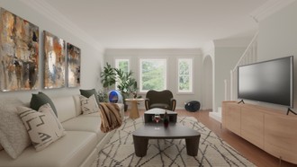 Bohemian, Scandinavian Living Room by Havenly Interior Designer Elisa