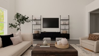 Contemporary, Modern, Glam Living Room by Havenly Interior Designer Sofia