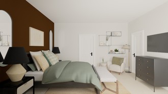 Modern, Bohemian, Industrial, Midcentury Modern Bedroom by Havenly Interior Designer Michelle