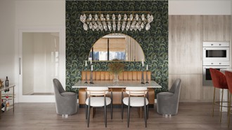 Eclectic, Midcentury Modern Dining Room by Havenly Interior Designer Maura