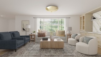 Modern, Classic, Coastal, Farmhouse, Rustic Living Room by Havenly Interior Designer Camila