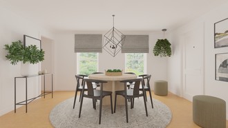 Modern, Minimal Dining Room by Havenly Interior Designer Maria