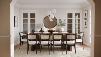 Modern, Eclectic, Bohemian Dining Room by Havenly Interior Designer Vye