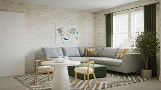 Contemporary, Scandinavian Playroom by Havenly Interior Designer Haley