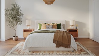 Eclectic, Bohemian, Midcentury Modern Bedroom by Havenly Interior Designer Havenly