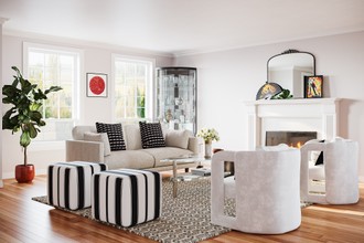 Contemporary, Modern, Classic, Eclectic Living Room by Havenly Interior Designer Kylie