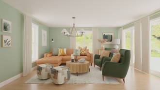 Bohemian Living Room by Havenly Interior Designer Juliana