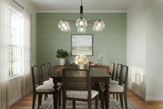 Modern, Traditional, Transitional Dining Room by Havenly Interior Designer Briana