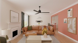Midcentury Modern, Scandinavian Living Room by Havenly Interior Designer Sebastian