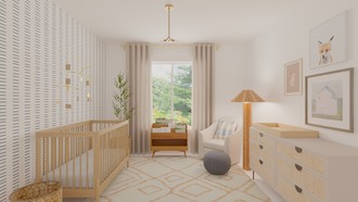 Modern, Bohemian, Coastal, Rustic, Minimal Nursery by Havenly Interior Designer Cami