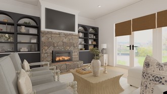 Coastal, Transitional Living Room by Havenly Interior Designer Daniela