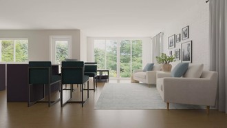 Bohemian, Midcentury Modern Living Room by Havenly Interior Designer Gabrielle