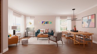 Midcentury Modern, Minimal Living Room by Havenly Interior Designer Katherin