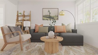 Midcentury Modern, Scandinavian Living Room by Havenly Interior Designer Sofia
