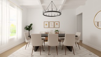 Contemporary, Bohemian, Midcentury Modern, Scandinavian Dining Room by Havenly Interior Designer Nicole