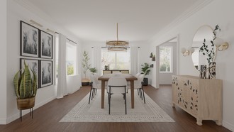 Bohemian, Midcentury Modern Dining Room by Havenly Interior Designer Ivan