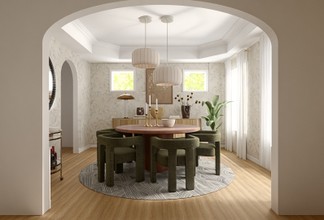 Contemporary Luxe, Organic Modern, Warm Transitional Bedroom by Havenly Interior Designer Barbara