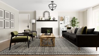 Contemporary, Farmhouse Living Room by Havenly Interior Designer Jonica