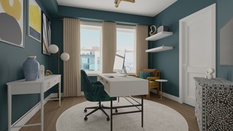 Eclectic Office by Havenly Interior Designer Christopher