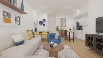 Contemporary, Eclectic, Global, Preppy Living Room by Havenly Interior Designer Ilona