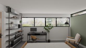 Midcentury Modern Bedroom by Havenly Interior Designer Agostina