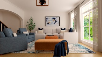Modern, Transitional Living Room by Havenly Interior Designer Sofia