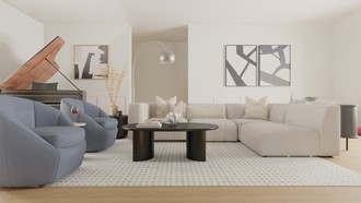 Modern, Transitional Living Room by Havenly Interior Designer Angie