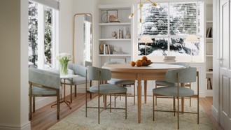 Transitional Dining Room by Havenly Interior Designer Florencia