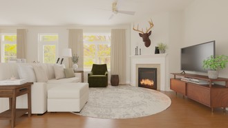 Traditional, Transitional Living Room by Havenly Interior Designer Haley