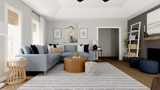 Classic, Coastal Living Room by Havenly Interior Designer Jonica