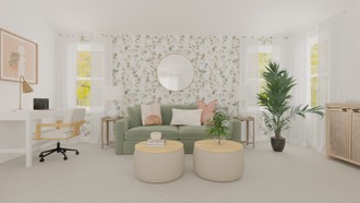 Eclectic, Bohemian, Coastal, Farmhouse Bedroom by Havenly Interior Designer Jennifer