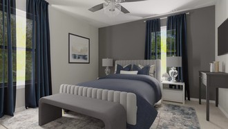 Contemporary, Glam, Transitional Bedroom by Havenly Interior Designer Brenthony