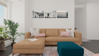 Modern, Classic, Midcentury Modern Living Room by Havenly Interior Designer Katie