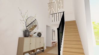 Eclectic, Bohemian, Glam, Traditional, Transitional, Vintage Entryway by Havenly Interior Designer Liliana