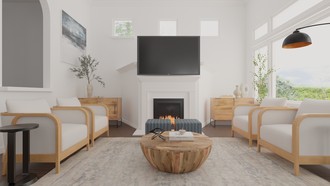 Modern, Coastal, Transitional Living Room by Havenly Interior Designer Briana