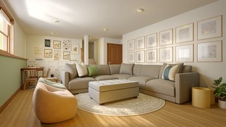 Classic, Transitional Living Room by Havenly Interior Designer Gabriela