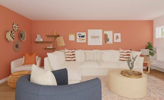 Bohemian Living Room by Havenly Interior Designer Rachel