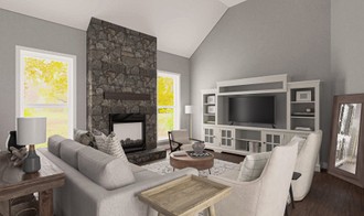 Classic, Transitional Living Room by Havenly Interior Designer Diego