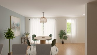 Bohemian, Scandinavian Dining Room by Havenly Interior Designer Jack
