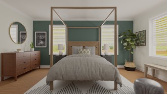 Midcentury Modern Bedroom by Havenly Interior Designer Luis