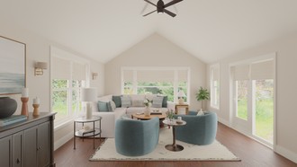 Modern, Traditional, Classic Contemporary Living Room by Havenly Interior Designer Katie