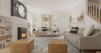 Midcentury Modern, Scandinavian Living Room by Havenly Interior Designer Vye