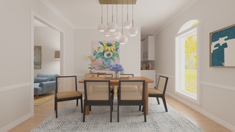 Contemporary, Traditional Dining Room by Havenly Interior Designer Alyssa
