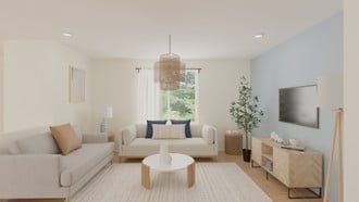 Coastal, Scandinavian Living Room by Havenly Interior Designer Jack