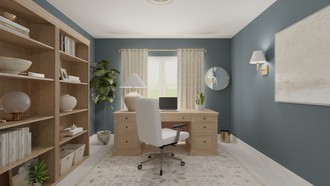 Contemporary, Traditional, Transitional Office by Havenly Interior Designer Jaliah