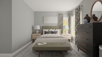Bohemian, Glam, Transitional Bedroom by Havenly Interior Designer Ivan