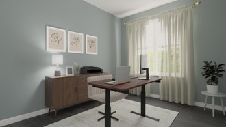 Transitional, Classic Contemporary Office by Havenly Interior Designer Kylie