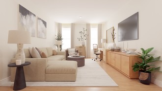 Contemporary, Glam, Minimal Living Room by Havenly Interior Designer Danie